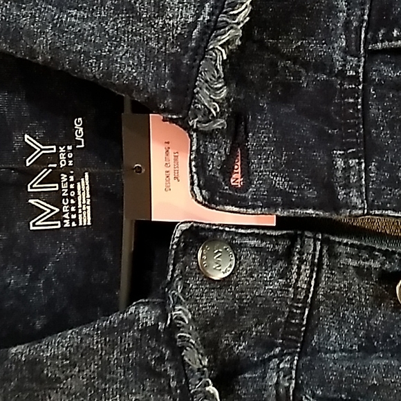 Andrew Marc New York Performance Frayed Knit Jacket  Blue - Picture 3 of 16